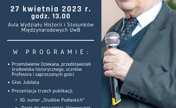 uroczystość pięćdziesięciolecia pracy naukowej profesora Adama Czesława Dobrońskiego